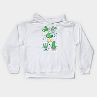 Collection of Cute Plants #2 Kids Hoodie